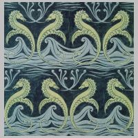 Wallpaper design by C F A Voysey, produced in 1887..jpg
